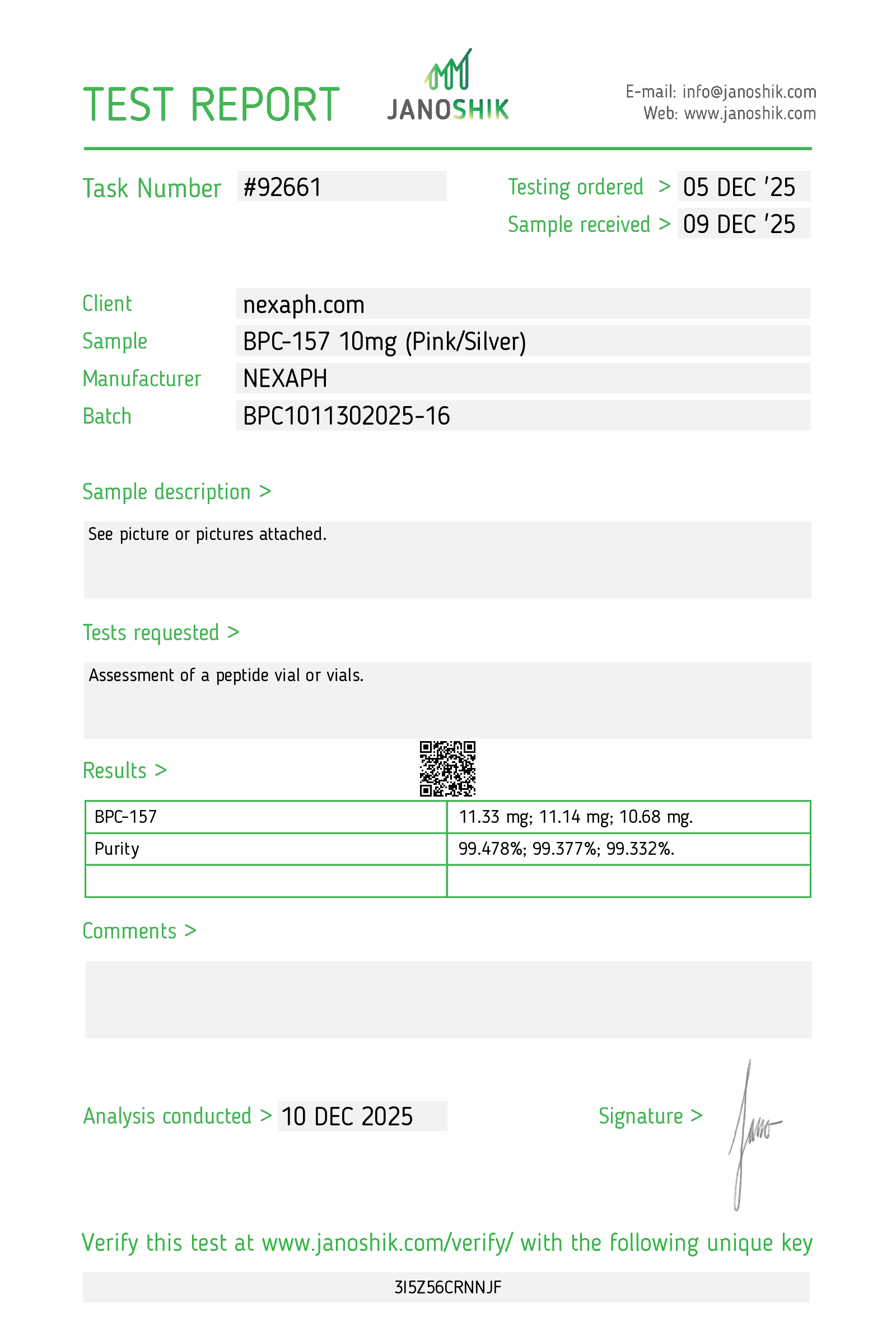 BPC 157 10mg (10 vials/Kit)