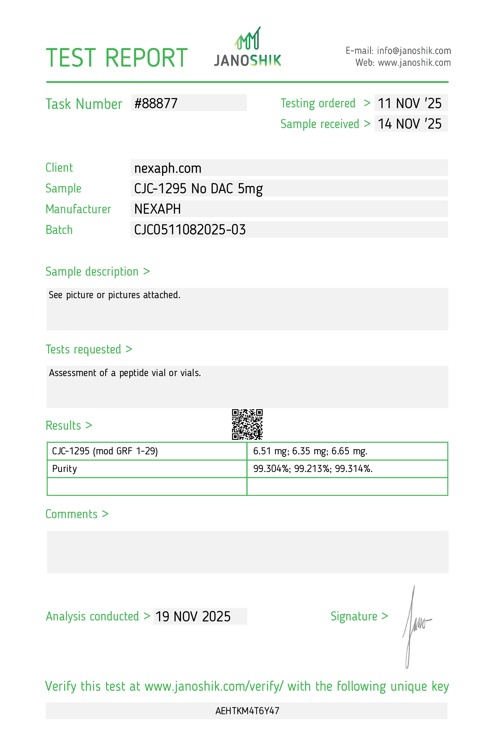 CJC-1295 no dac 5mg (10 vials/kit)